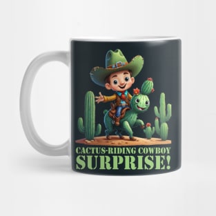 cowboy cactus riding Mug